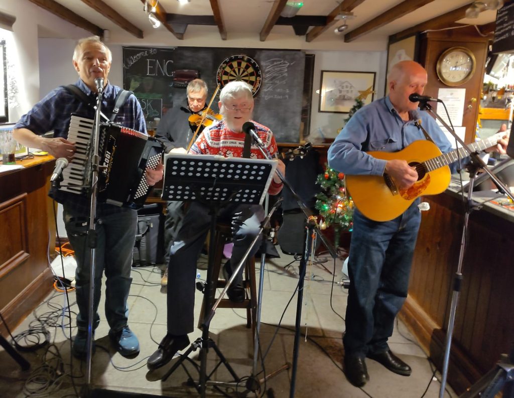 Live Steam in action at the Engine Inn, Cark-in-Cartmel on New Year's Eve