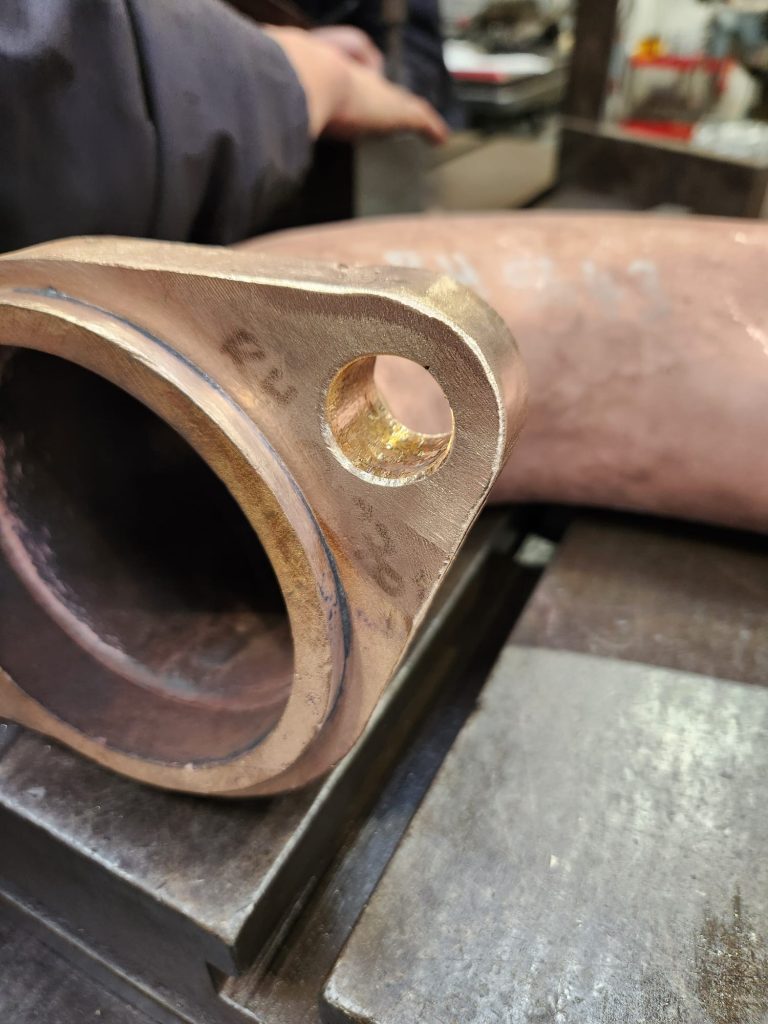 The pipe after repair