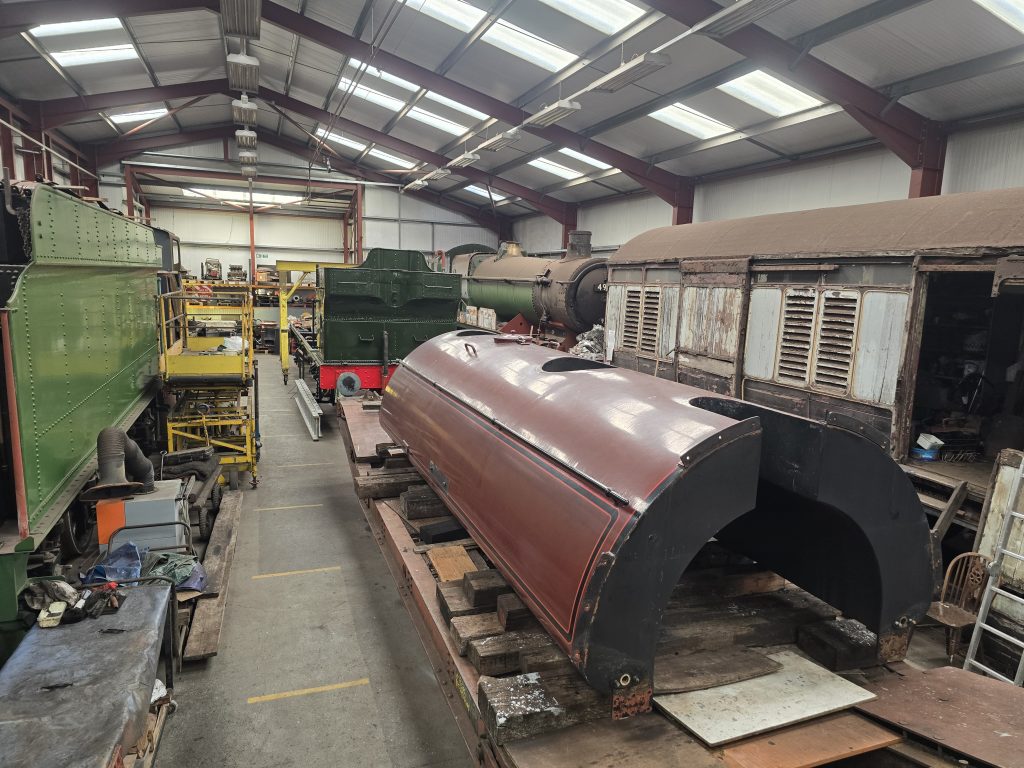 Cumbria's tank now in the FRT shed for re-painting