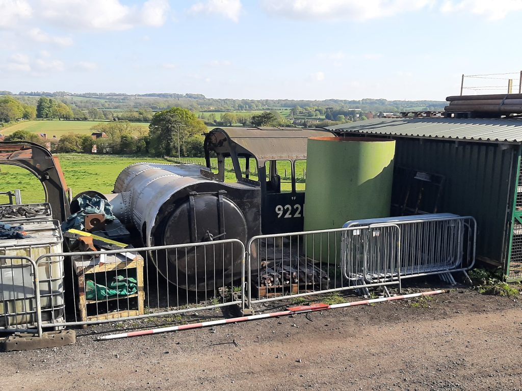 Cumbria's boiler waiting for its tubes to be removed