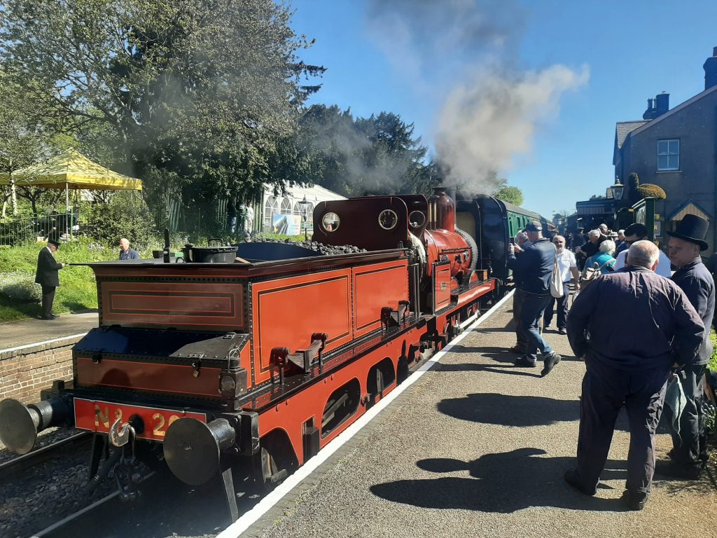 FR 20 ready to take its first train to Alresford on Friday morning, 24th April