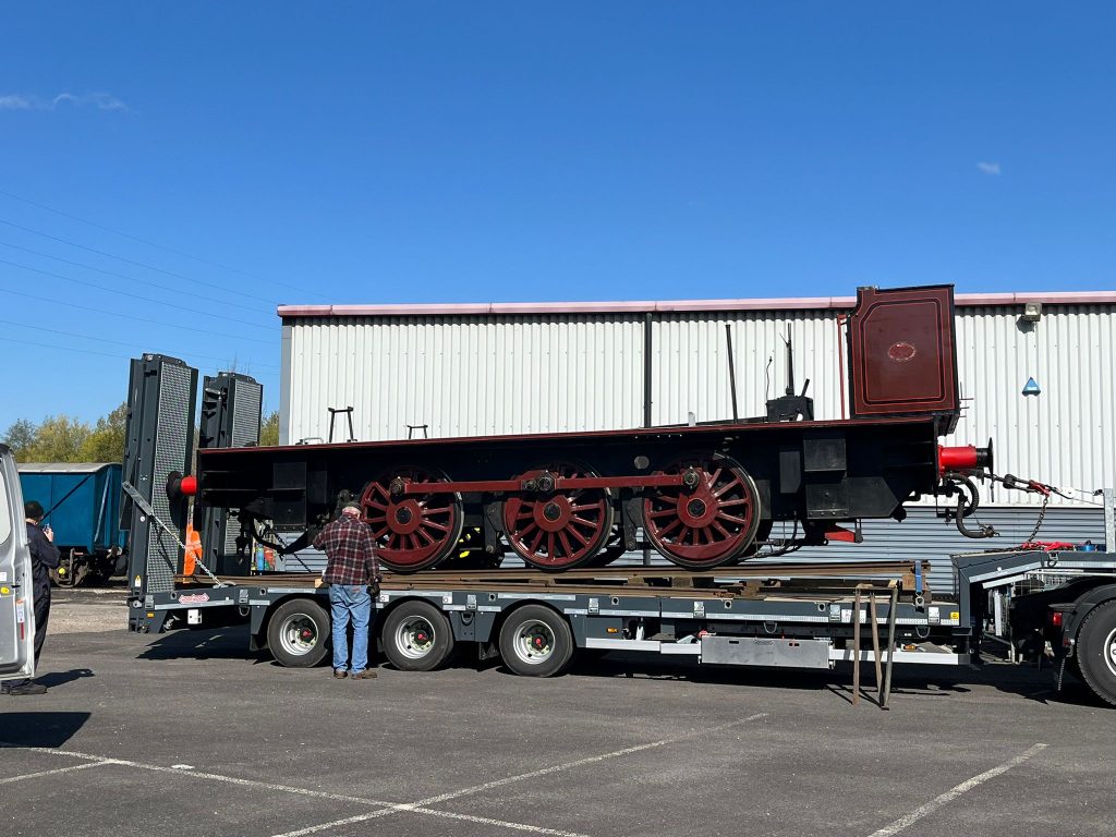 Cumbria's chassis ready to depart on the 22nd April