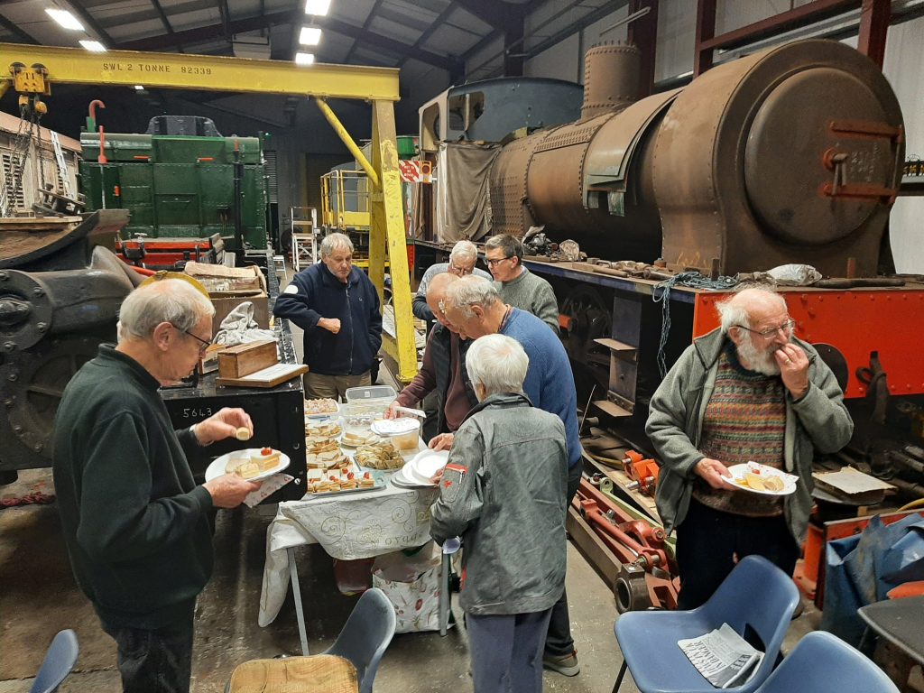 FRT members enjoy Alison's refreshments after the AGM